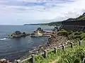 十六羅漢岩の北側の風景