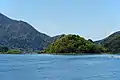 遊覧船から見たうの島（2017年5月）