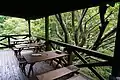 山小屋カフェ「エーデルワイス」バルコニー席