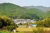 北部山麓の農業地帯原で撮影