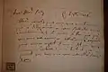 Letter for one of the orders of Farinas new fragrance 1716