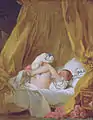 『少女と犬』（1770-1775年、ジャン・オノレ・フラゴナール）