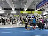 成田空港のチェックインエリア（第3ターミナル）