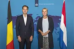オランダのシフリット・カーフ（英語版）外国貿易・開発協力大臣との会見（2018年9月12日）
