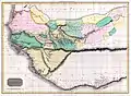 1813年のジョン・ピーカートン（英語版）による地図。