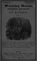 1838年、ウォルター・スコット著『Guy Mannering 』(サミュエル・H・パーカー出版)。