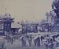 馬見岡綿向神社の境内