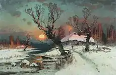 「冬の日没」 (1891)