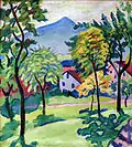 テガーンゼーの風景   アウグスト・マッケ, 1910年
