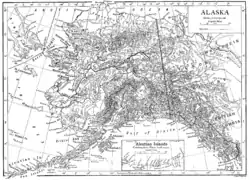 アラスカ準州の位置