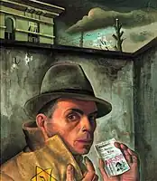 パスポートを持った自画像(c.1944)