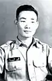 勤務服の中尉（全斗煥、1957年10月）