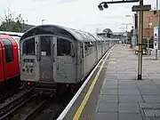 事業用として残っている1962形電車。2008年撮影。尾灯が車両外側にある。