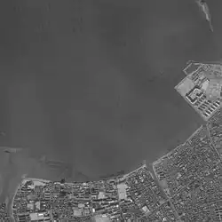1975年12月1日撮影のシーサイドももち地区の航空写真