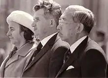 1975年、東京にて、昭和天皇と