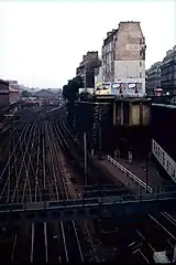 サン=ラザール駅からの線路帯