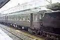 スハフ12 702「明治風客車」（1993年8月15日 小郡駅）