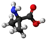 2-methylalanine molecule{{{画像alt1}}}
