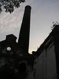 発電所跡。