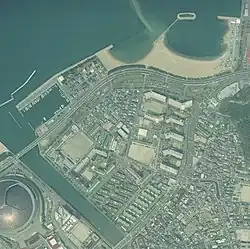 2005年3月21日撮影の福浜地区の国土地理院航空写真