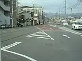 当駅設置以前の風景(2006年11月)赤い車が見える付近に当駅が設置された
