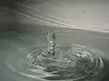水滴が落ちた後
