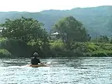 本流の犀川。やがて信濃川に流れ込む。