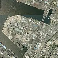 2007年7月27日撮影の福岡市東浜地区の航空写真