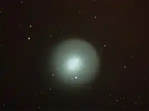 コマが大きくなったときのホームズ彗星。2007年11月2日に撮影された。