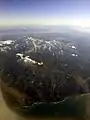 上空から望む日本海と頸城山塊