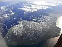 海まで広がる黒部川扇状地