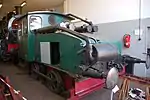 1935年に木炭ガス仕様に改造されたドゥーツ(英語版)製XIV R型ディーゼル機関車 (1917年製造2692号車、バイエルン鉄道博物館所蔵)