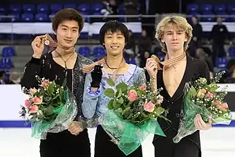 2010年世界ジュニア選手権金メダル獲得（中学生での優勝は日本男子初）