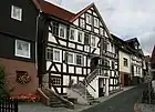 オーバーガッセ40番地の木組み建築