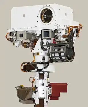 2つのナビカムを備えたキュリオシティローバーのマスト