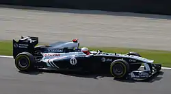 ルーベンス・バリチェロが駆るFW332011年イタリアGPにて