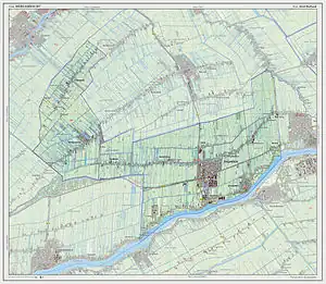 旧ベルガンバフト市の地形図（2013年時点）