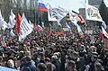 ドネツィクの親露派抗議者。2014年4月6日
