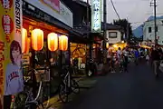 町中心部。