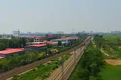 李窯駅付近の京滬線