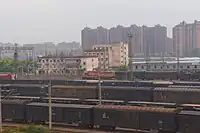上り編成ヤード