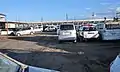 広大な空き地で、粛々と緊急車両等の廃車処理が進む。（2018年7月30日） 　※原版画像中にコモンズ仕様の刷込み解説あり。