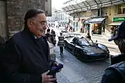 地元のラリーイベントに登場したダラーラ・ストラダーレとのショット(本人・左) 2018年