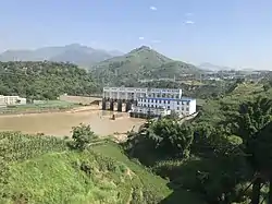 安寧河の小三峡ダム