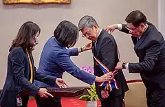 中山勲章受章（2020年5月18日）