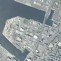 2020年10月5日撮影の福岡市東浜地区の航空写真
