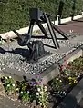 武蔵田中駅跡付近のモニュメント