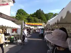 2023年(令和5年)益子陶器市のテント村「PECE SPACE」。