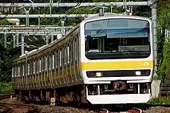 中央・総武緩行線用の209系500番台（2007年6月12日 御茶ノ水駅 - 水道橋駅間）