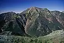 南岳から望む聖岳（1996年11月16日）